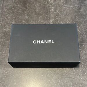 Authentic Chanel Box - Black - 6.5”w x 4”t x 1.75”d